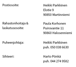 Haukiputaan rauhanyhdistys ry yhteystiedot ja laskutusosoite